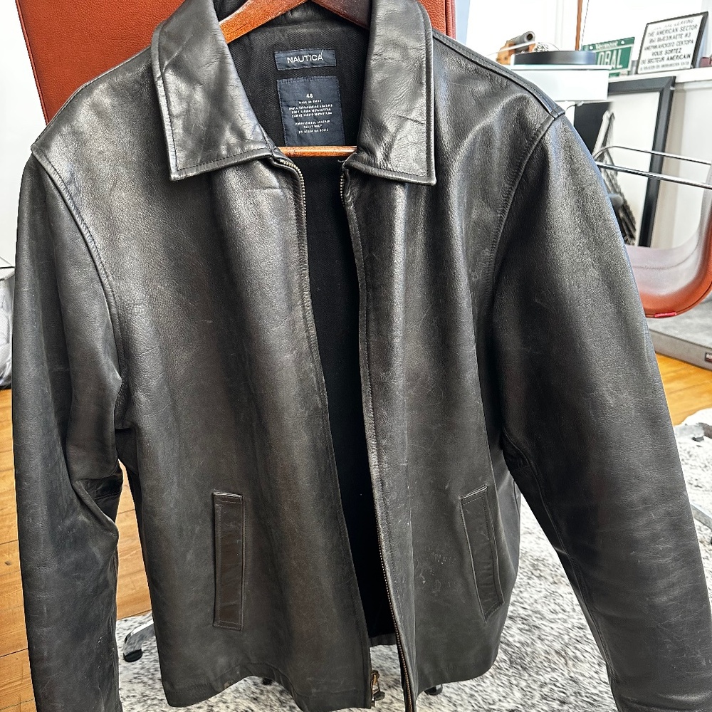 Nautical Leather Jacket